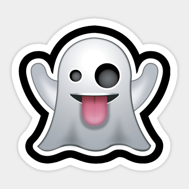 Ghost Emoji Emoji Sticker Teepublic 0708